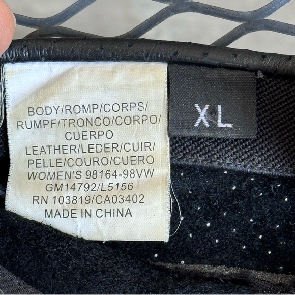 Vintage Harley Davidson Genuine Leather Black Riding Gloves Women’s XL - Picture 4 of 5